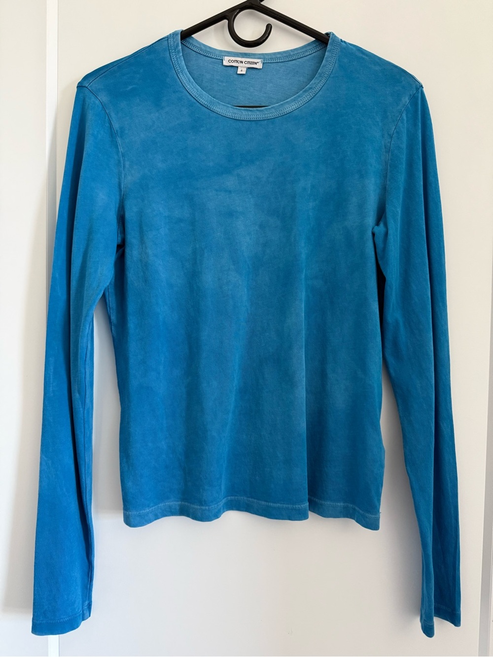 Cotton Citizen Blue Long Sleeve 100% Supima Cotton Tee